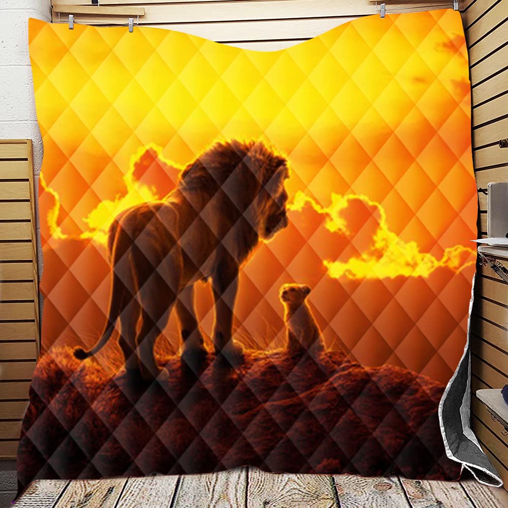 Colcha de verano 3D de León 200x230 cm manta ligera para cama matrimonio