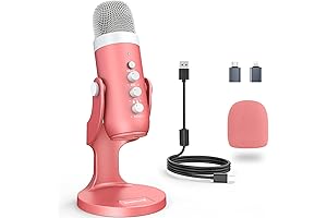Pink ASMR Microphone for iPad