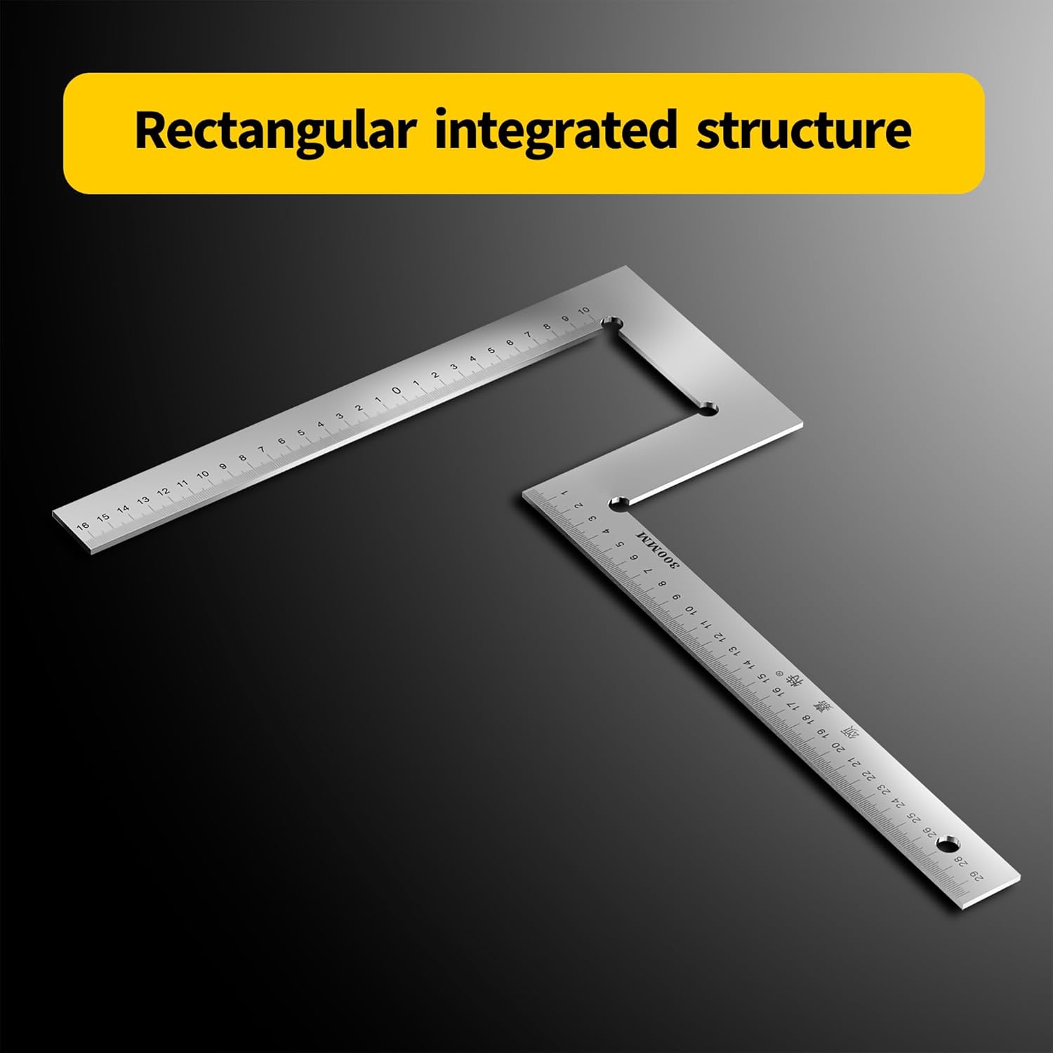 Flange Measuring Tool, Heavy Duty Stainless Steel Pipefitter Tools for Precision Flange Alignment and Pipeline Distribution Checking 11.81" x 11.81"
