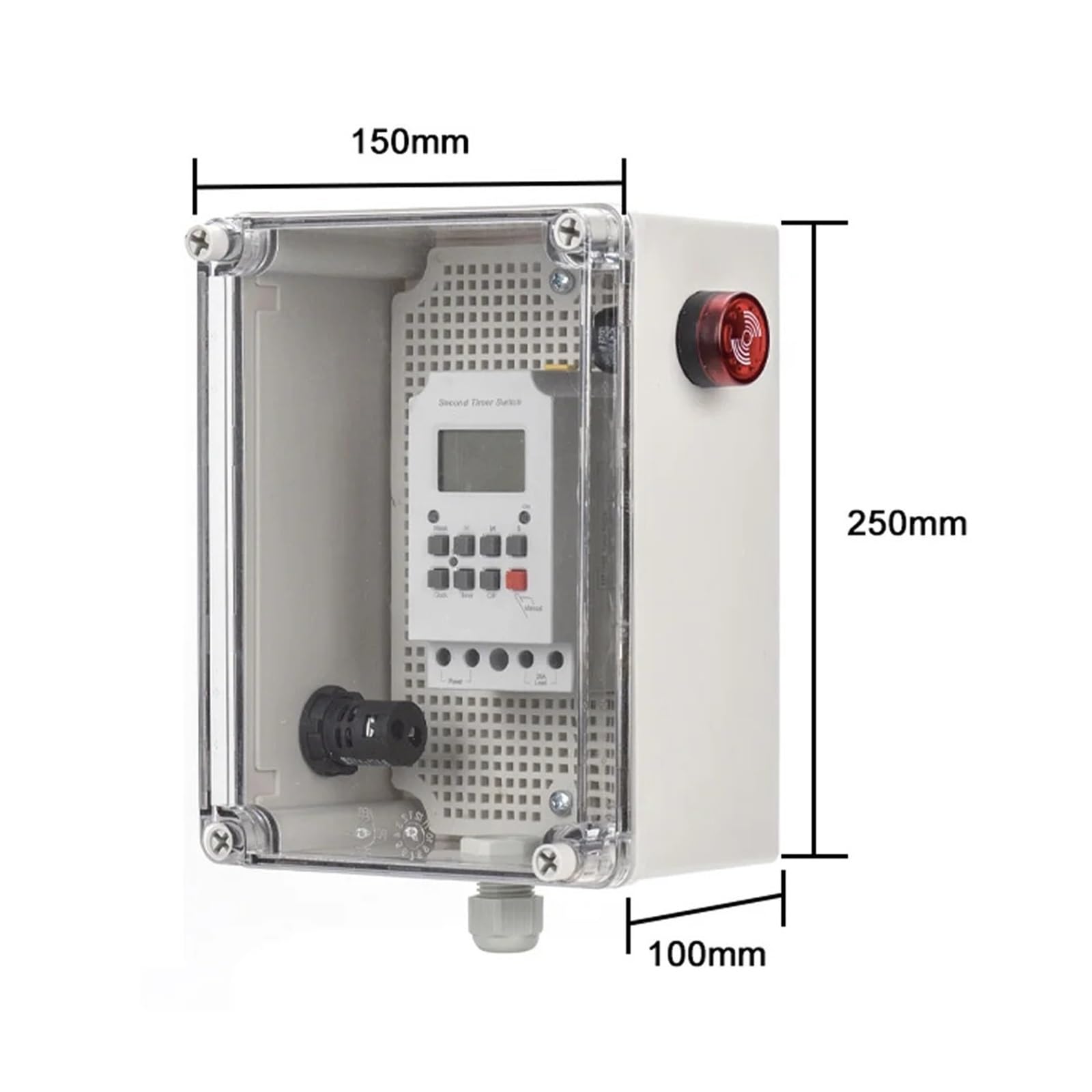 68 ON Programmierbare Zeitschaltuhr 220 V 25 A Schule Glocke Timing Küche Zeit Summer Controller Mit Wasser Beweis Gehäuse