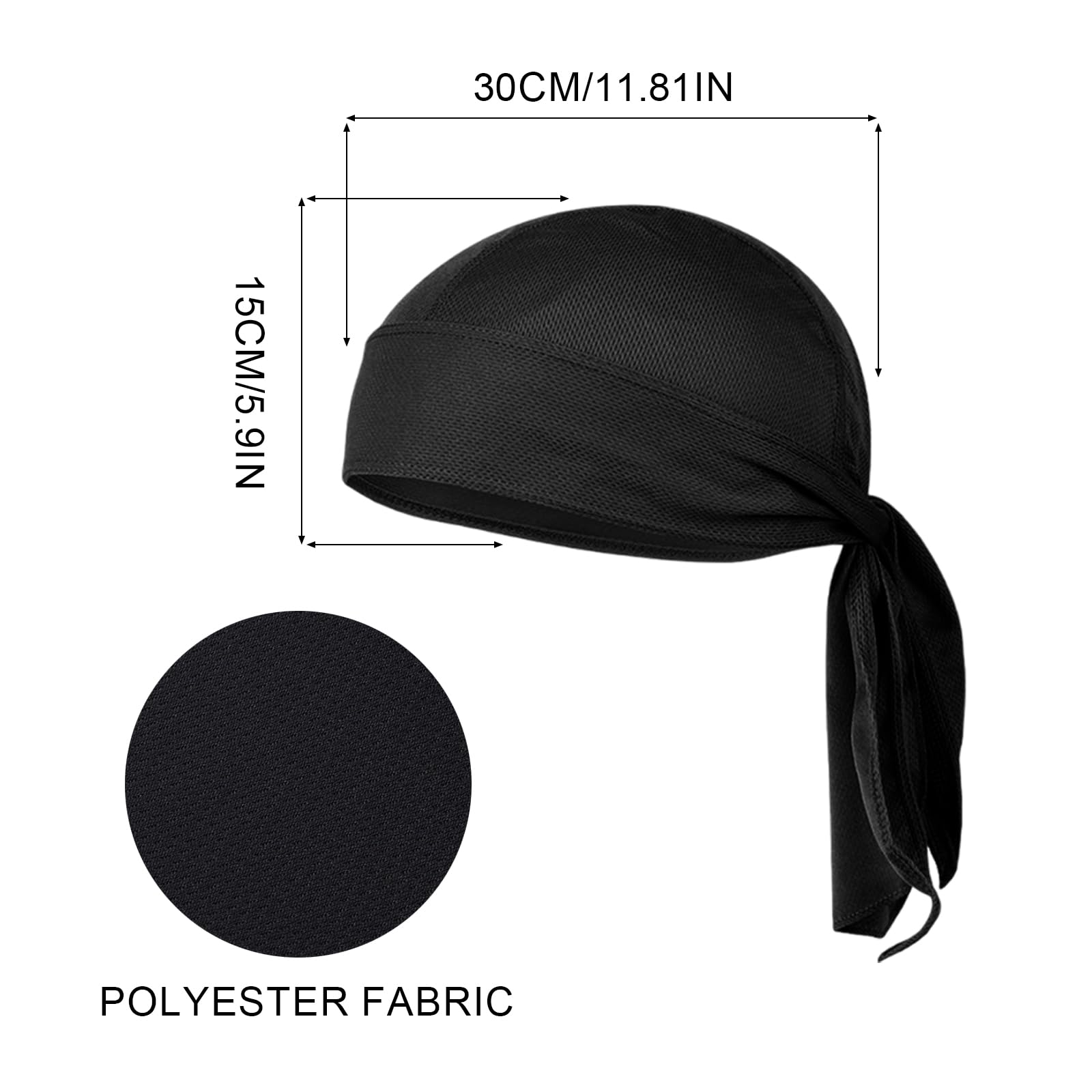 FUIPVGI Bandana para Hombre, 3 Unidades, Gorro de Calavera Transpirable de Secado Rápido, Protección UV para Ciclismo y Deportes, Estilo Pirata