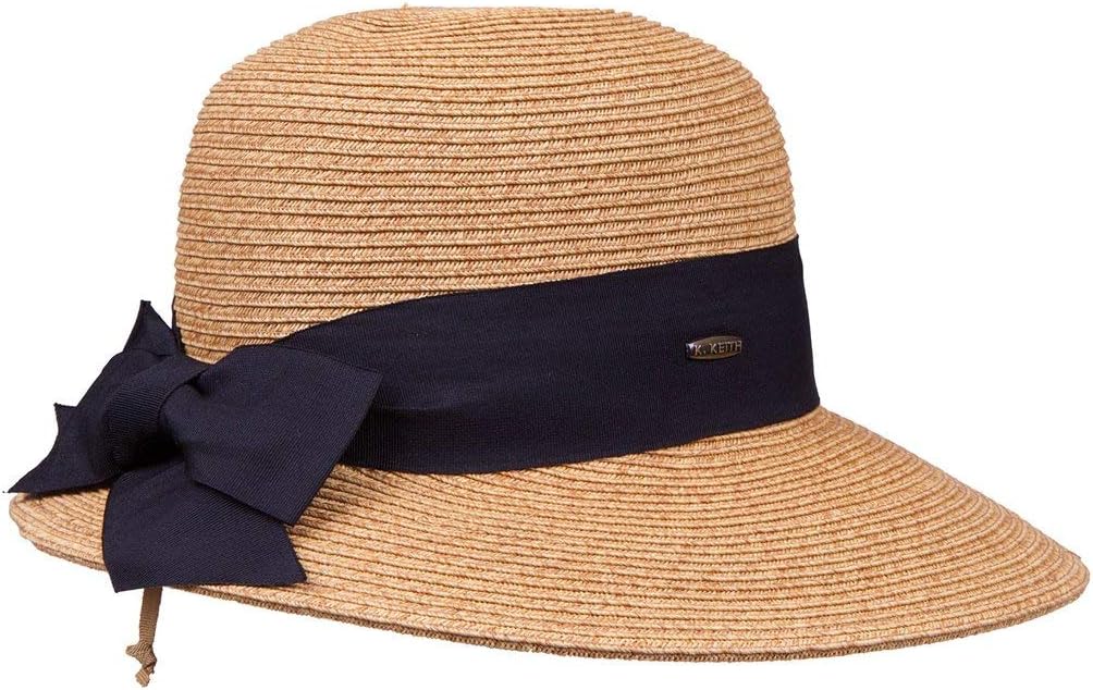 Karen Keith Toyo Straw Sun Hat Sunhat for Picnic, Boat, Beach, or Gardening BT23