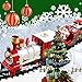 Ototon DIY - 14 trenino elettrico per Natale, albero giocattolo con luci suoni realistici, decorazione natalizia per bambini, regalo di compleanno