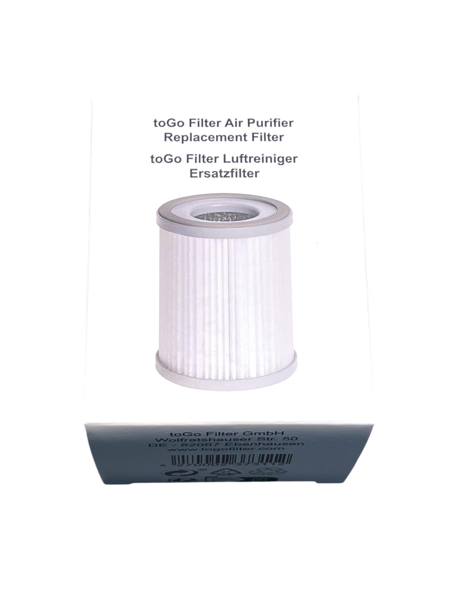 toGo Filter Original Ersatzfilter - 3-lagig mit HEPA 13 Filter, Aktivkohlefilter, Vorfilter (Packung mit 2)