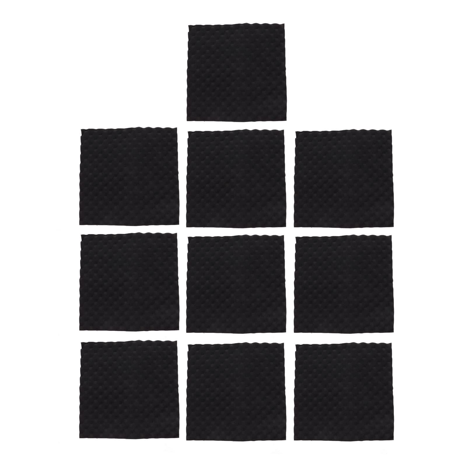 Panel acústico Espuma absorbente de sonido 10 piezas Paneles de pared insonorizados de estudio profesional Kit de tratamiento de reducción de ruido para oficina en casa y e