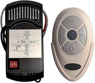 Universal Ceiling Fan Remote Control and Receiver Kit Replacement for Harbor Breeze Hampton Bay Hunter KUJCE9603 FAN-35T Kit