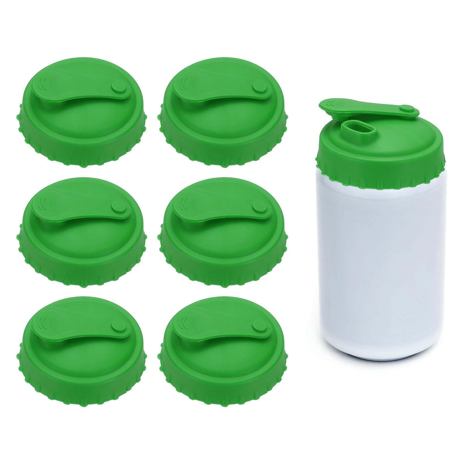 Tapas de silicona para latas de refrescos cubiertas reutilizables tapones botellas a prueba fugas