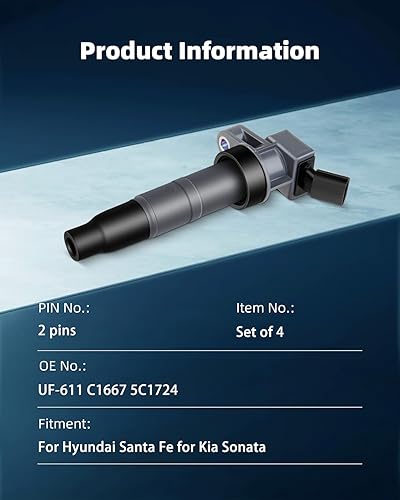 Vista 1802 de ECCPP Bobinas de encendido portátiles de repuesto para automóvil compatibles con Infiniti I30/para Nissan Maxima 3.0L V6 2000-2001 Reemplazo