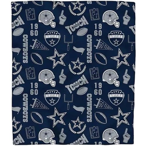 Pegasus Sports Dallas Cowboys 40'' x 50'' Collage Icons Polar Fleece Blanket