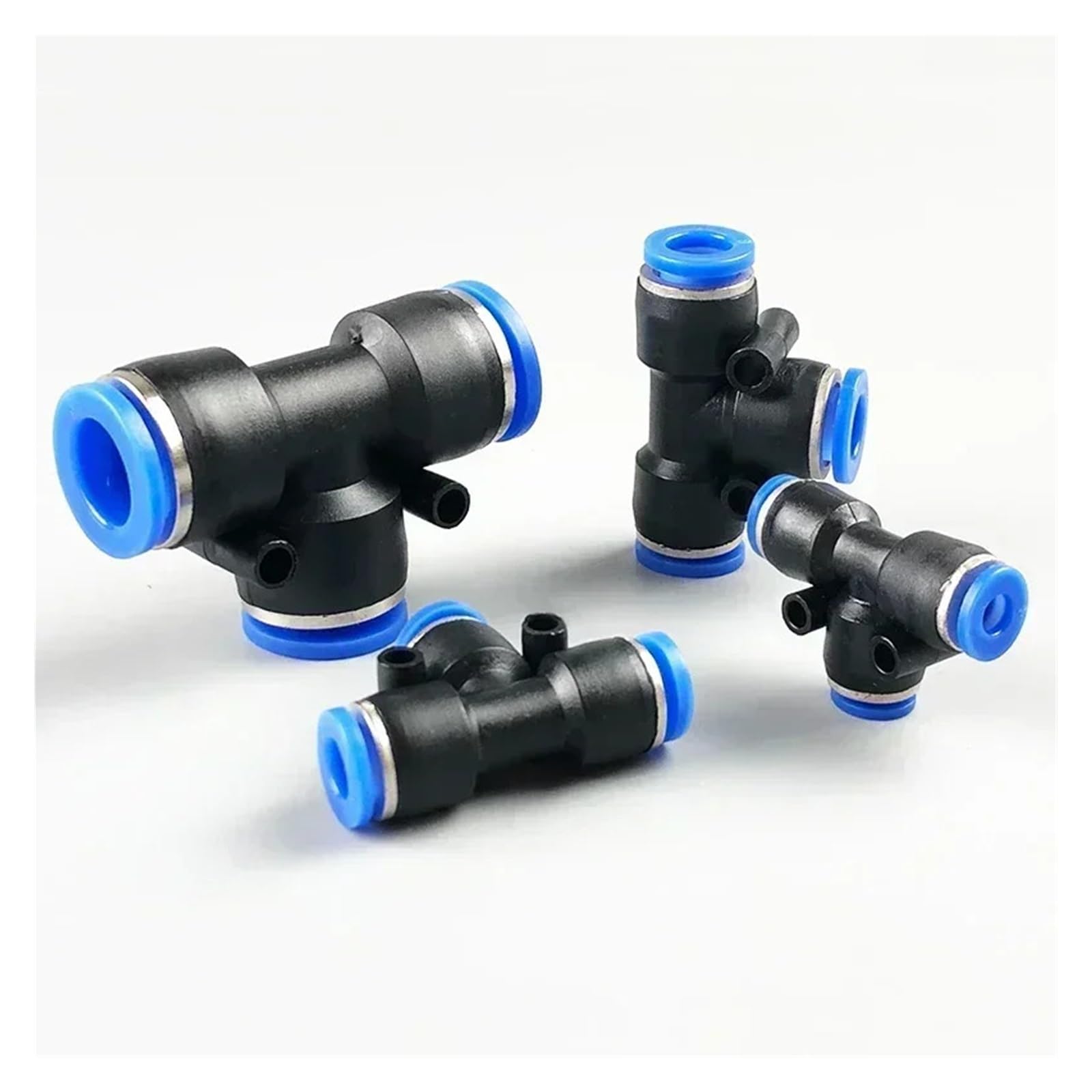 Conector neumático en T PE/Peg, Tubo Conector de Aire, Conector de liberación rápida, Conector de plástico, Tubo de Manguera, presión de Empuje, 4mm, 6mm, 8mm(Peg 10-6,500 PCS)