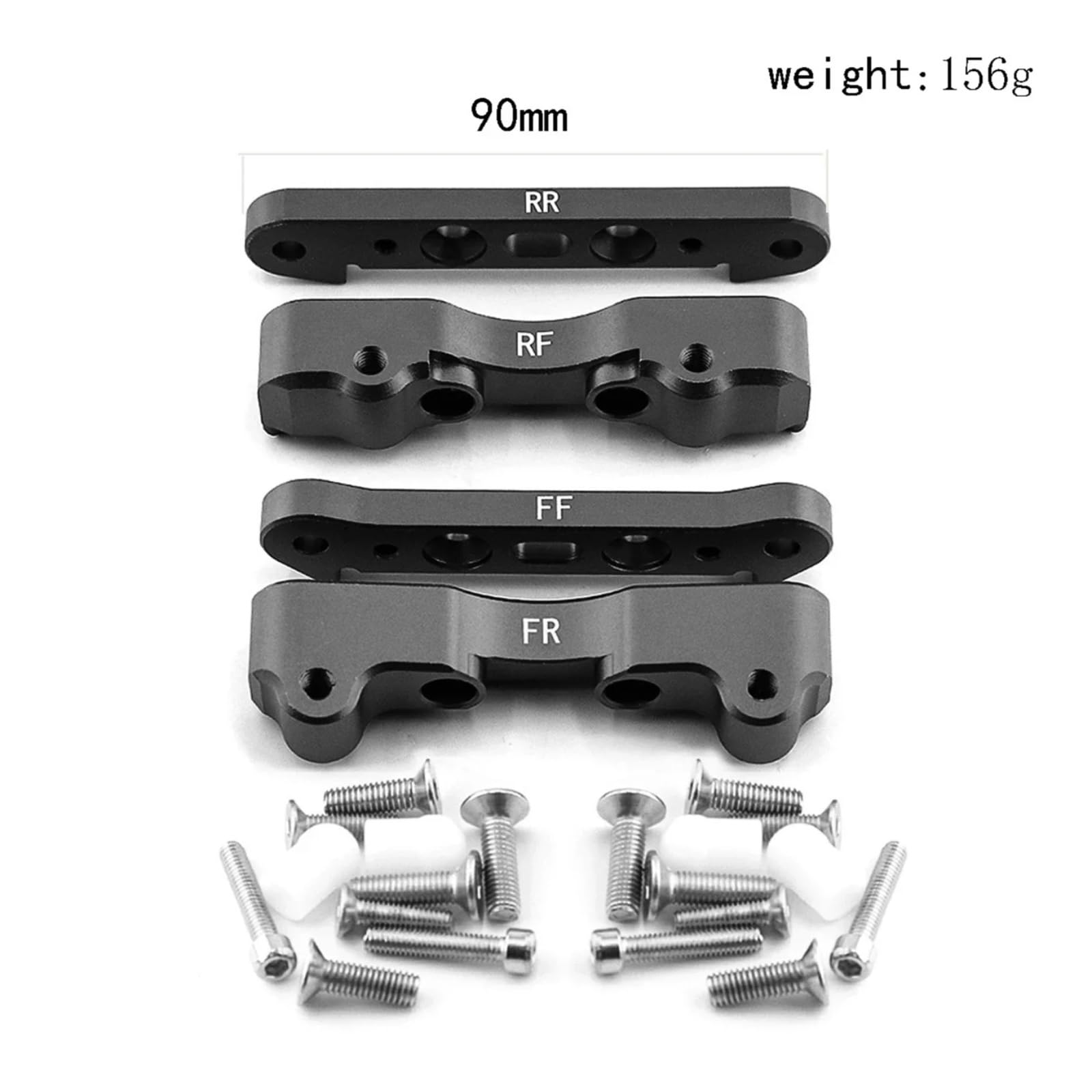 Vordere Aufhängung Unterarm-Halterung Für Arrma 1/5 Kraton & Outcast 8S – Aluminium, Rot | Ersatzteil ARA330555