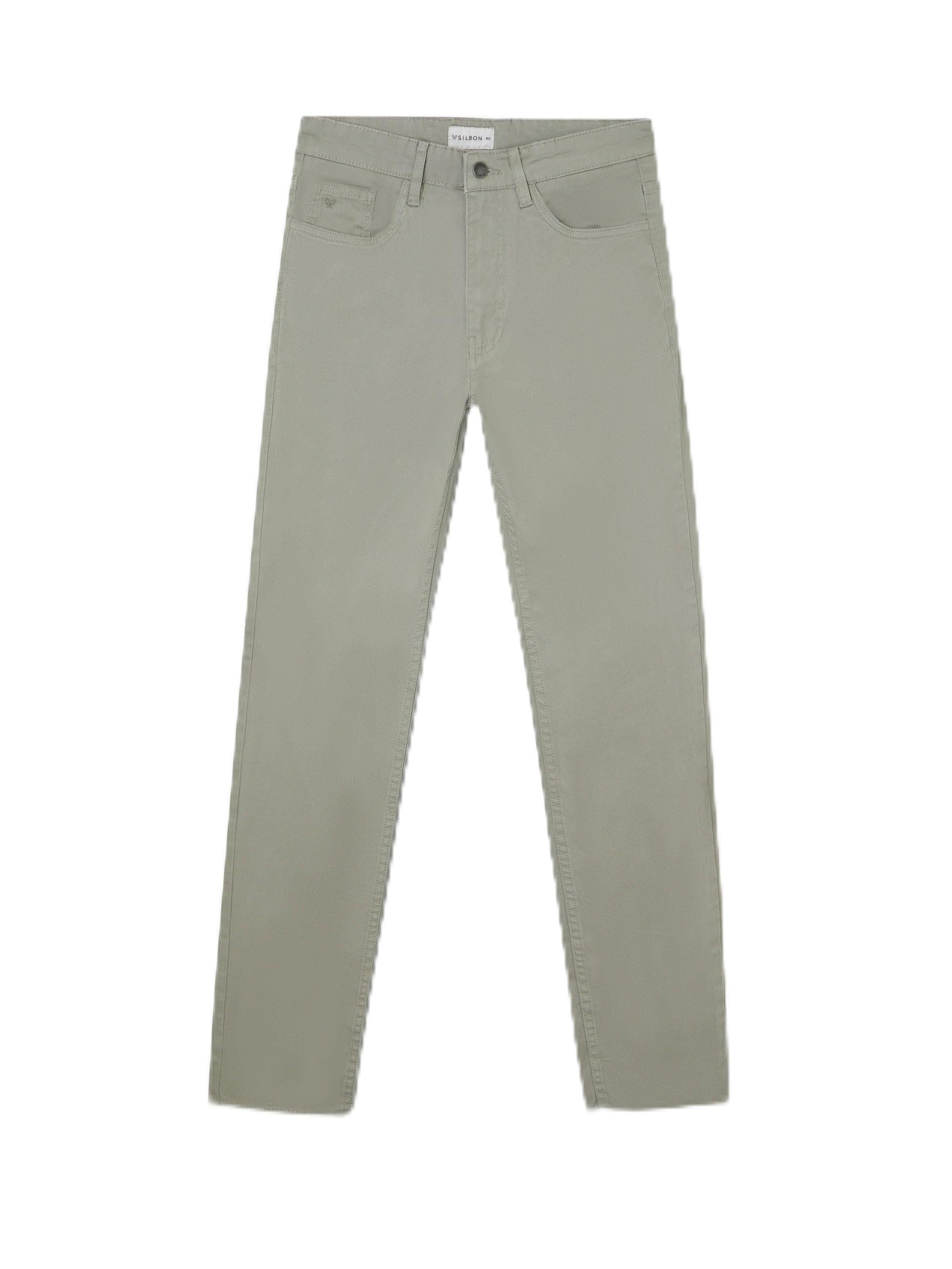 SILBON Five Pocket Sport Pants, Medium Green, 44-52