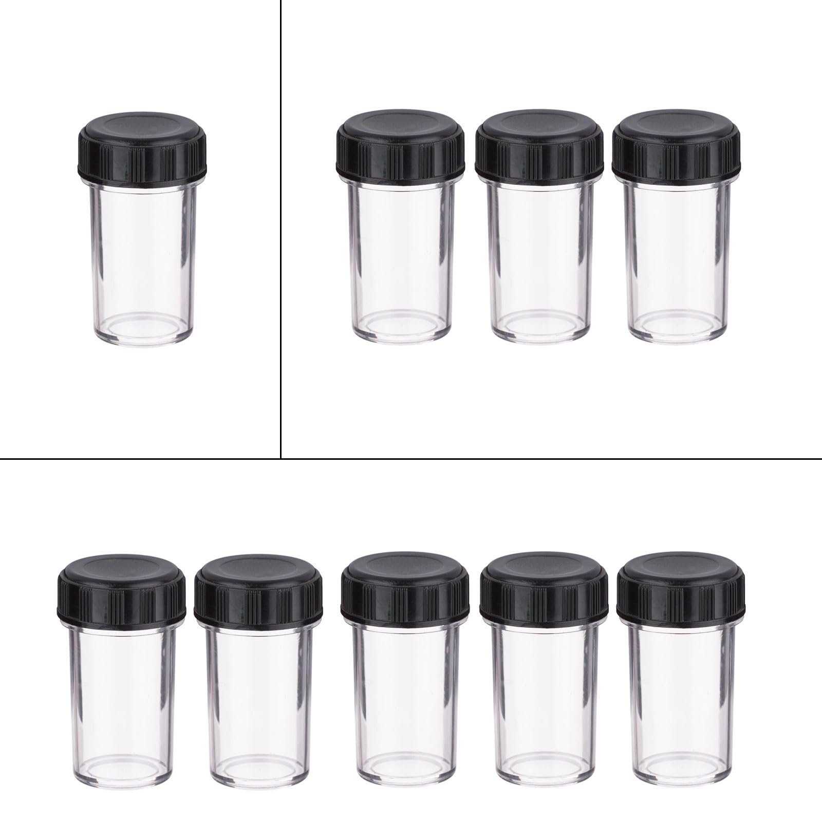 1/3/5 Pièces Étui De Protection De Lentille De Microscope Conteneur De Stockage De Laboratoire Biologique Accessoires Protecteur De Lentille De Microscope