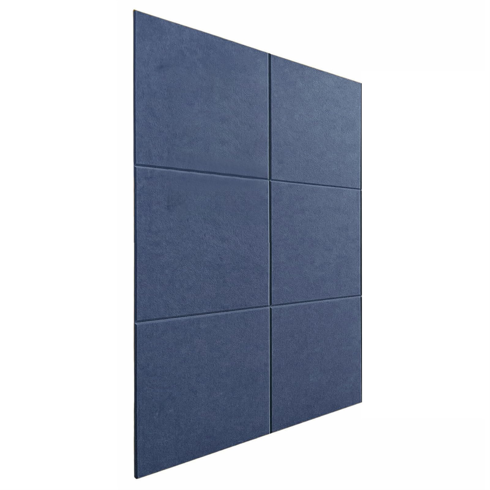 BESTORI Large Cork Board for Wall 36“ x 24", 6 Pack Bulletin Board Alternative Felt Wall Tiles with Removable Adhesive Tabs for Home Office Decor Navy Blue