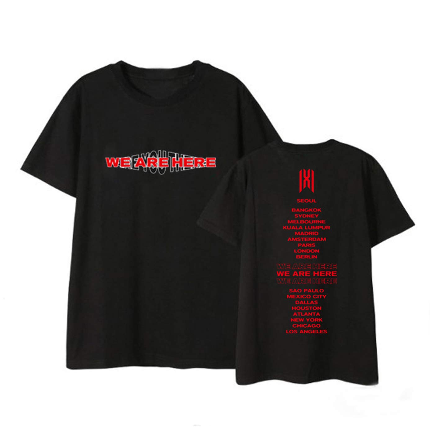 CHAIRAYKpop Tshirt World Tour We are Here Same Shirt I.M Shownu Kihyun Jooheon Tee