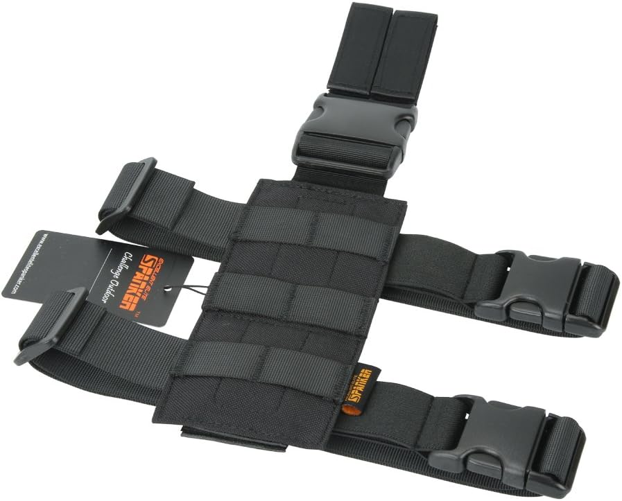 EXCELLENT ELITE SPANKER Tactical Drop Leg Holster Adjustable Drop Leg Platform Molle Module Universal Bag for Left/Right Leg