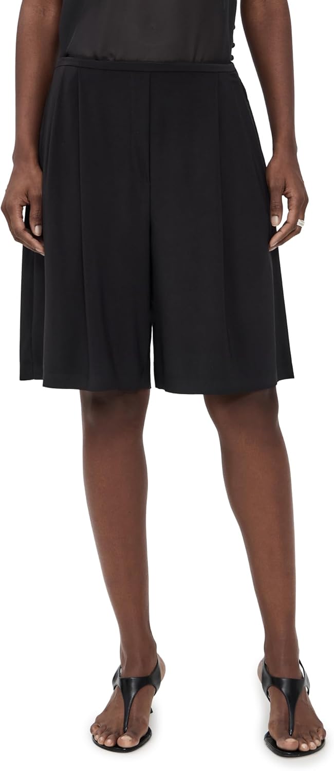 Norma Kamali Women's Mens Pleat Bermuda Shorts