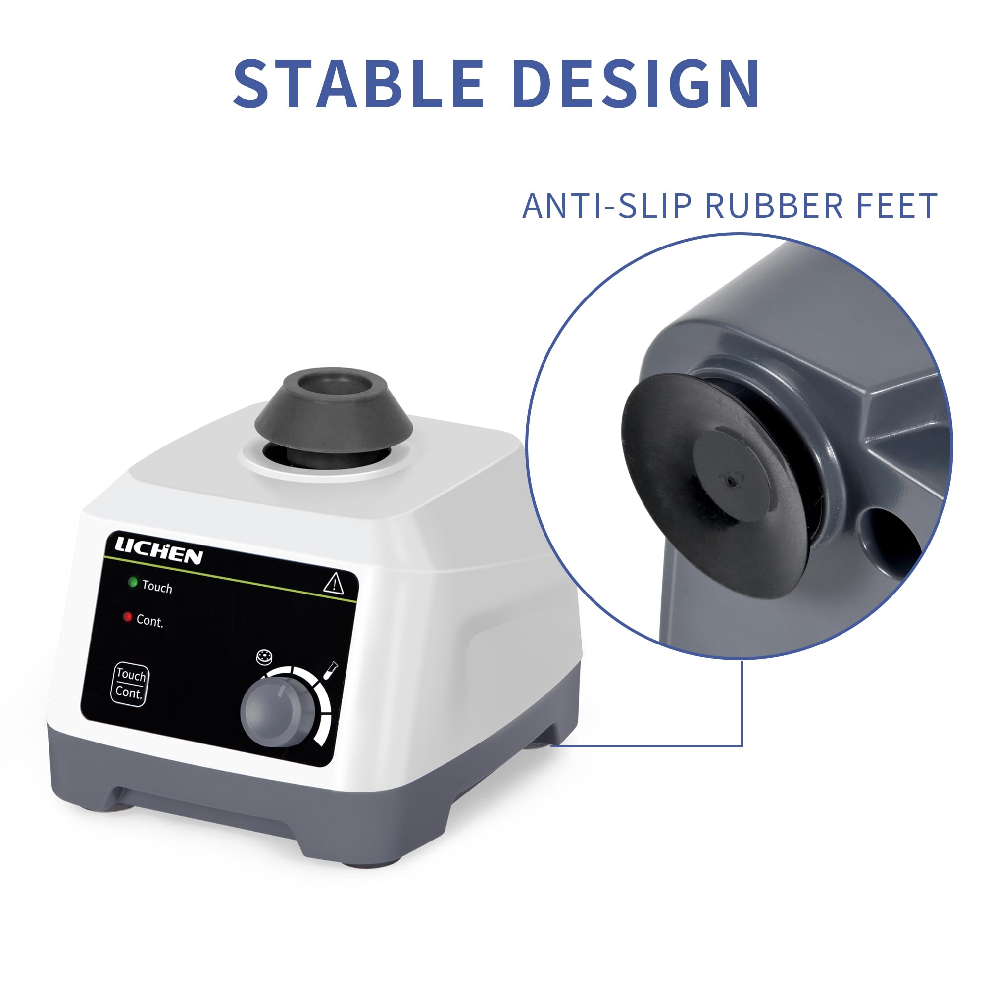 Lab Vortex Mixer - 200-3000 RPM, Touch & Continuous -6