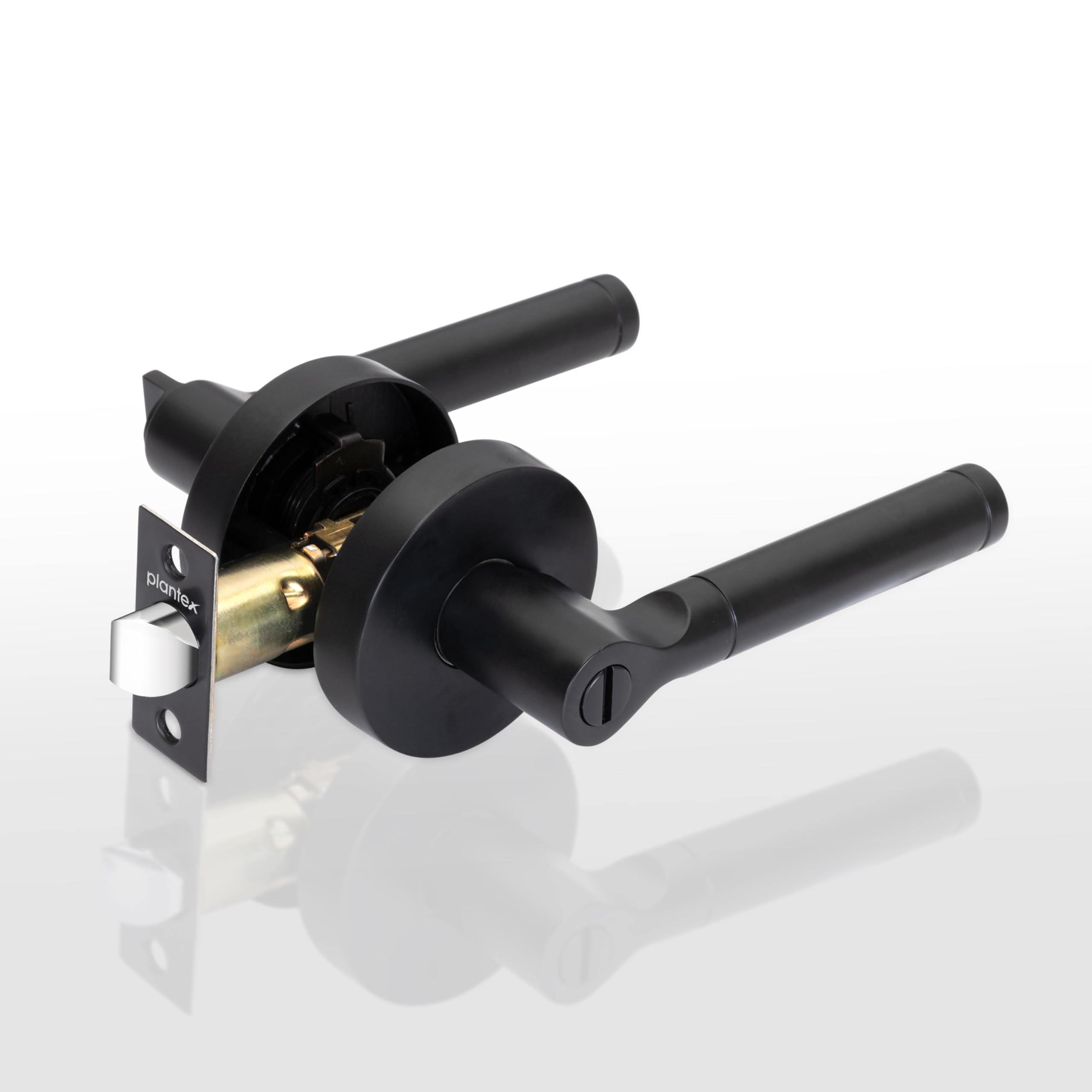 Plantex Zinc New Age Bathroom Door Locks/Key-Less Door Lock Knob Set For Bedroom/Balcony/Office/Storeroom With Adjustable Latch-Reversible Design(Black Finish,30Mm To 50Mm Door Range) (B0CMQXS2FL) Amazon Price History, Amazon Price Tracker