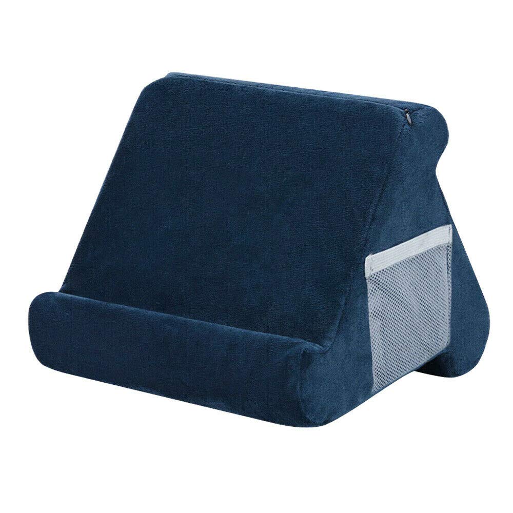 Tbrand Navy Tablet Cushion Stand,Multi-Angle Soft Pillow Lap Stand For Ipad Phone Cushion Tablet Laptop Holder (Navy)