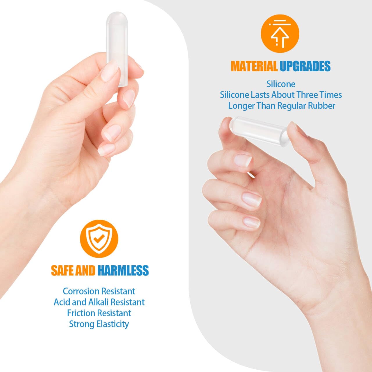 CQRobot 50Pcs 7/25 Inch Flexible Silicone End Caps Round - View #3