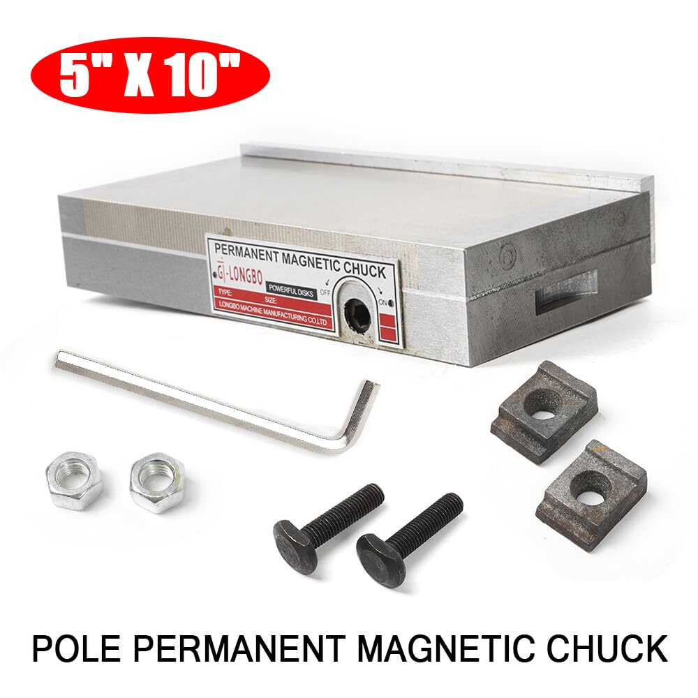 Placa tensora magnética Banco de trabajo magnético Placa de tensión permanente Mesa magnética permanente Rectificadora Herramienta Chuck Set Aplicable Corte de líneas Maquinaria de roscado Plata 125 x