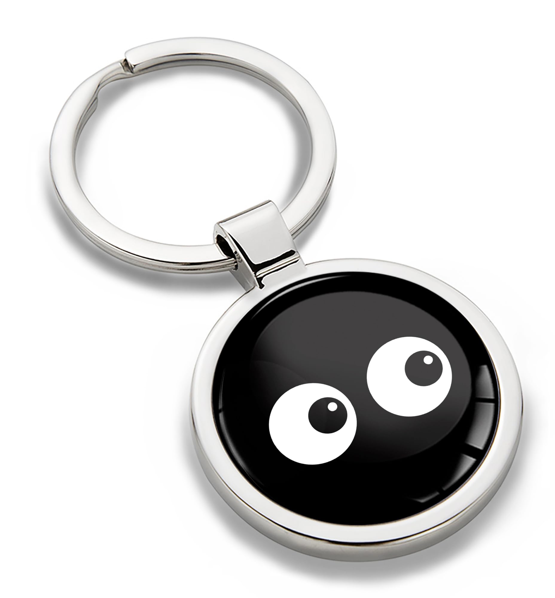 Biomar Labs Metal Keyring with 3D Domed Sticker Key Chain Men Women KK