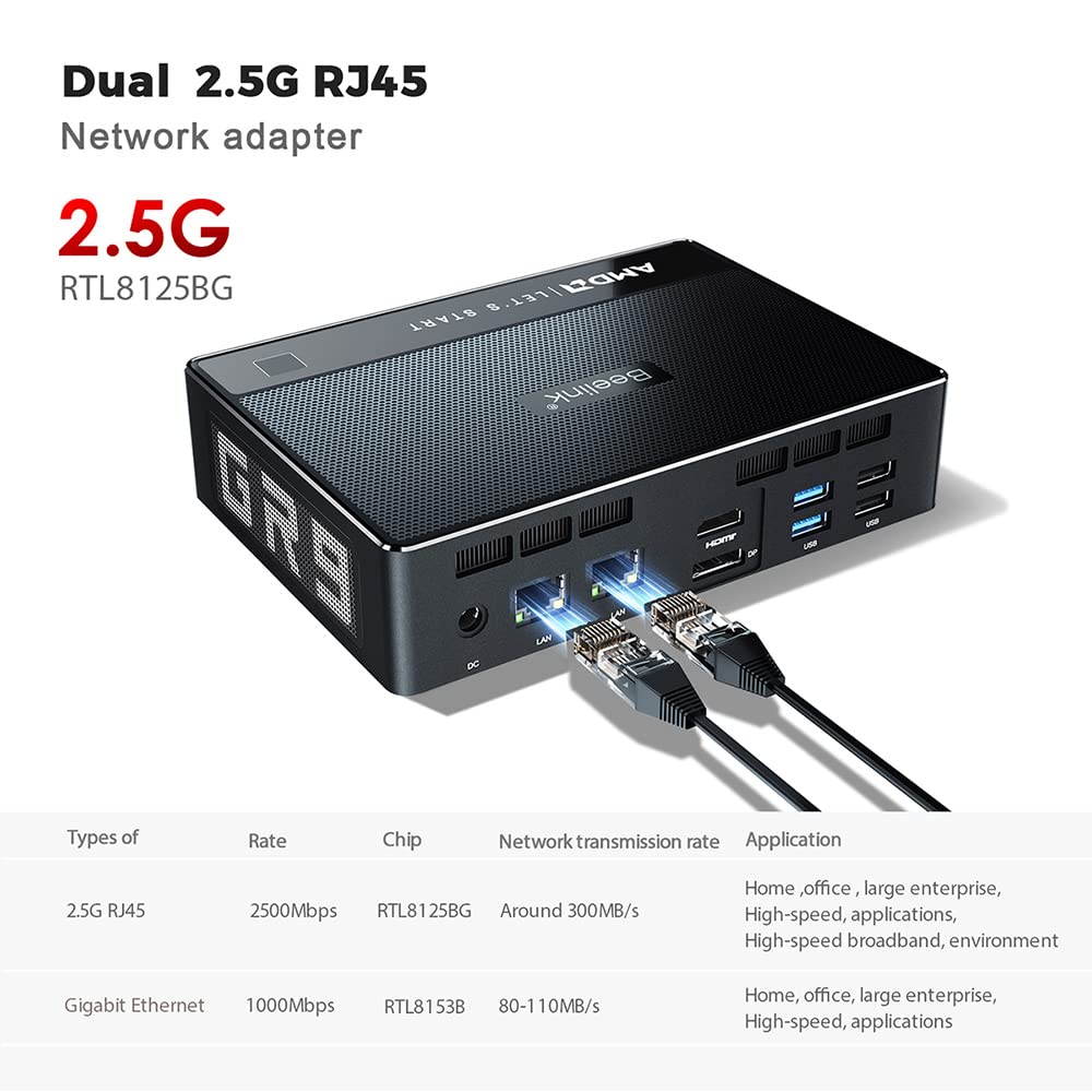 Beelink GTR4 R9 ミニpc Ryzen 4900H 16GB Amazon.com: Beelink GTR4 Mini PC W11 Pro, AMD Ryzen 9 4900H