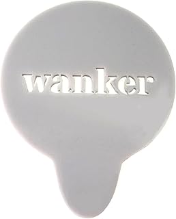Wanker Stencil. Acrylic Reusable Coffee Cappuccino Cocktail Cupcake Cake Art Stencil