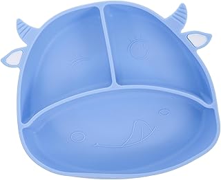 Hohopeti 1Pc Prato Infantil Placa De Alimentação Do Bebê Prato De Pão Tigelas De Bebê Com Sucção Crianças Comida Ventosa Placas Para Crianças Bebê Tigelas De Sucção Prato Da Criança Placa