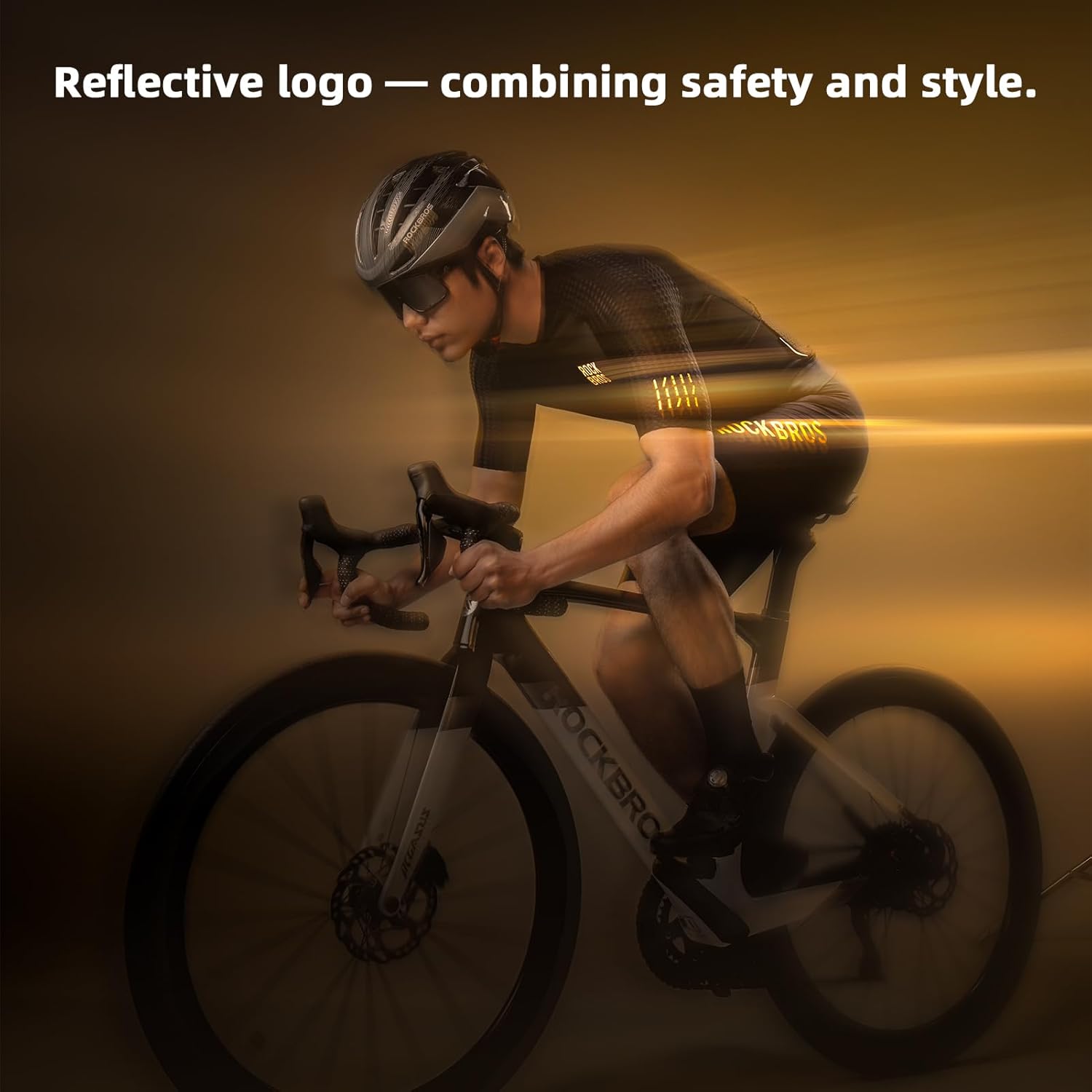 ROCKBROS Men's Cycling Jersey Short Sleeve Road Bike Shirt Zipper Pocket Quick Dry Bicycle Jersey - Image 5