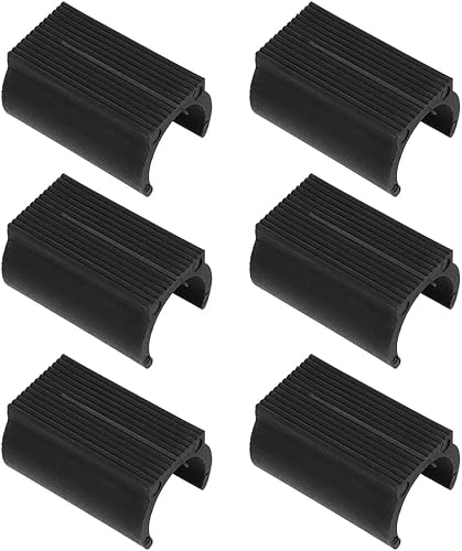 Deslizadores de piso en forma de U 25 piezas de 0.748 in de plástico para silla de pie en forma de U deslizadores de piso tapas de tubería cubierta