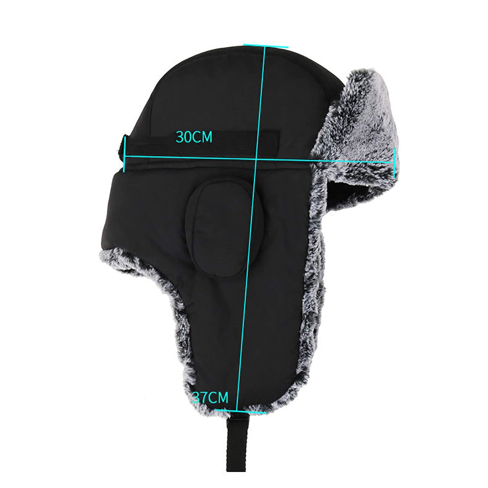 Sombreros de invierno, sombrero bombardero sombrero bombardero sombreros de piel sintética eflap ng sombrero cálido ushanka ruso tropor trampero sombrero para esquiar al aire libre