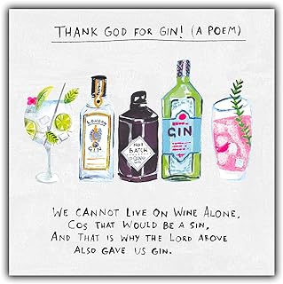 Funny Birthday Card For Her, Gin Birthday Card, Alcohol Themed Card for Woman, Funny Birthday Card Women, Funny Birthday Cards For Her, Gin Birthday Cards