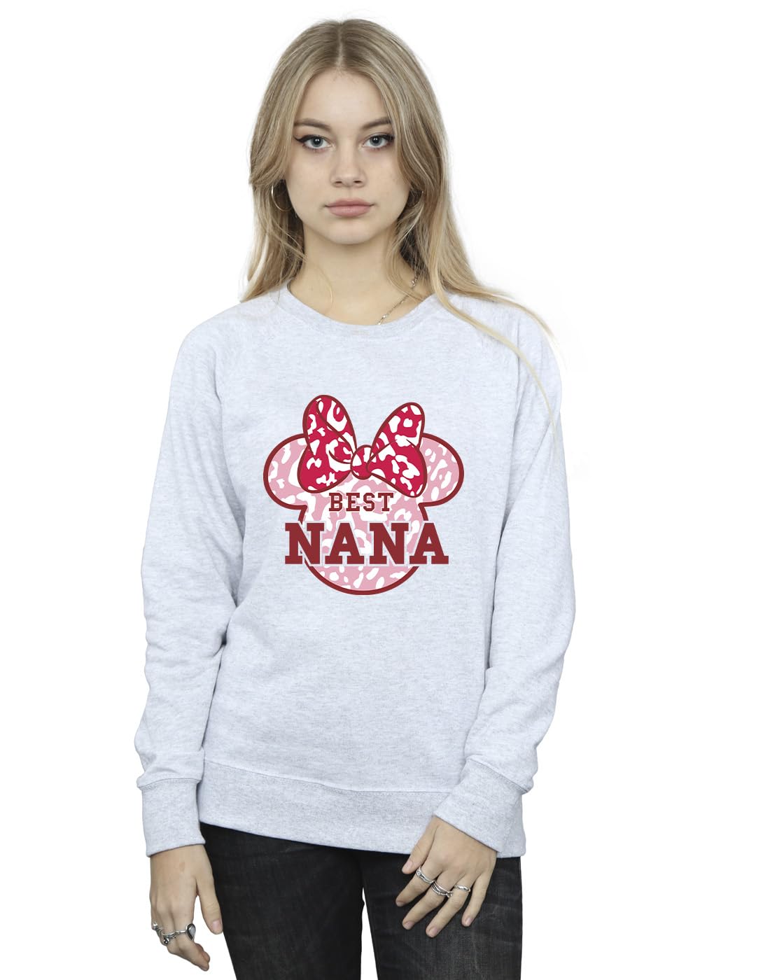 Disney Women's Minnie Mouse Best Nana Sweatshirt Sport Grey XXXXX-Large