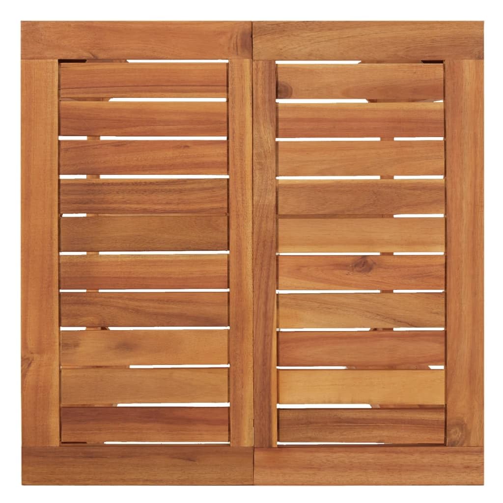 Willood Mesa y Taburetes Altos de Jardín 5 pzas, Juego de Muebles de Bar, Mesa Sillas Altas, Mesita Asientos Exterior, Madera Maciza Acacia