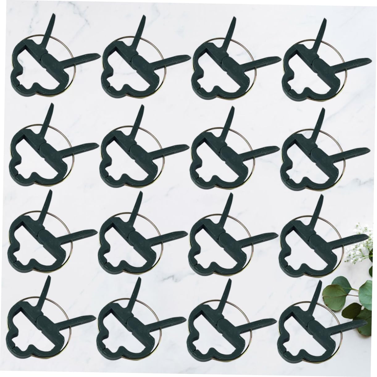 Clips pour Plantes Verts en PE, 80 Pièces pour Tiges, Vignes et Tomates