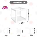 One Balloon Box for 1st Birthday Decoration Baby Boys Girls Kids Twins Year Transparent Plain Letter Balloon 3 Pcs White Box Glue Dots Arrangement Set Items Kit gallery image