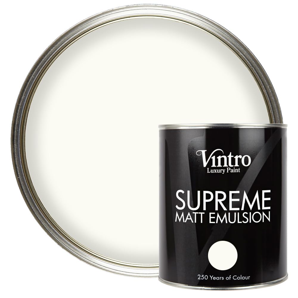 Vintro Paint Nymph Matt Emulsion Interior Paint 1L - White - Matt Finish