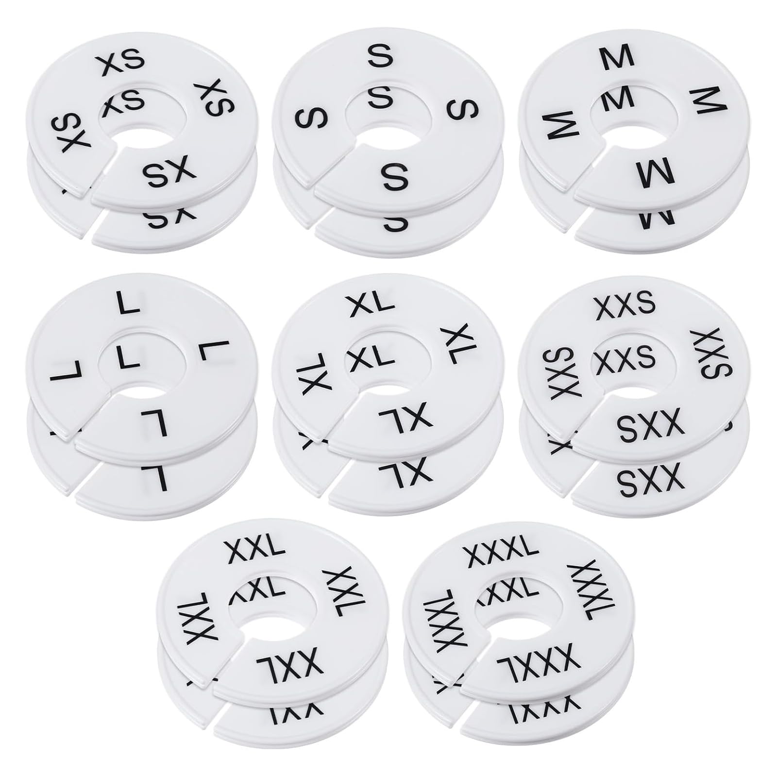 Whoasyst 16Pieces Wardrobe Organizers Labels with Erasable Marking Feature Ideal for Clothing Store and Home Use Closet Organizers