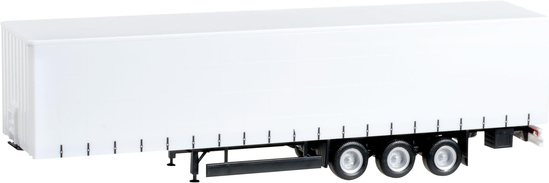 Herpa076302-002 076302-002-Krone Gardinenplanen-Auflieger 3-achs mit U-Schutz Miniatur Zum Basteln, Sammeln und ALS Geschenk Krone Curtain Canvas Trailer 3 Axle Model Set, Multicoloured