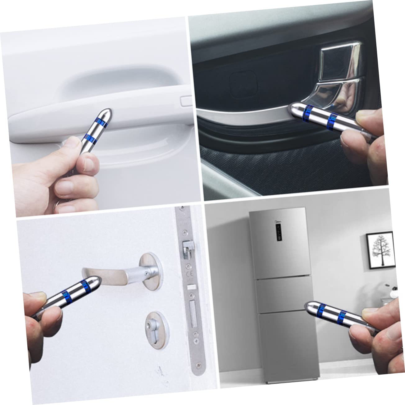 Amosfun 5 Piezas Descargador de Electricidad Estática Portátil para Automóvil Llaverito Antiestático Herramienta de Protección Electroestática Diseño Elegante y la Electricidad Estática de