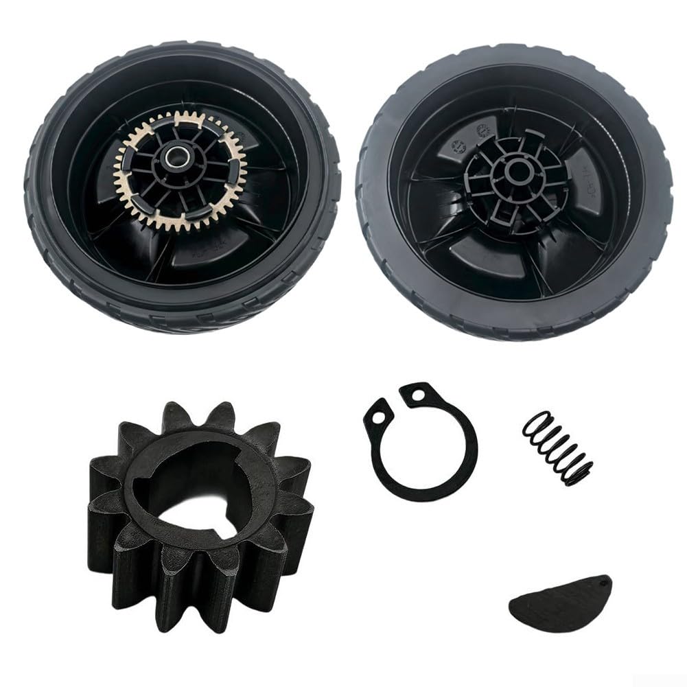 Ruote per tosaerba da 20 cm di diametro e kit di trasmissione compatibili con Honda HRN216 Series compresi i numeri di modello VKA VKAA A per un funzionamento efficiente (2 pezzi anteriore e