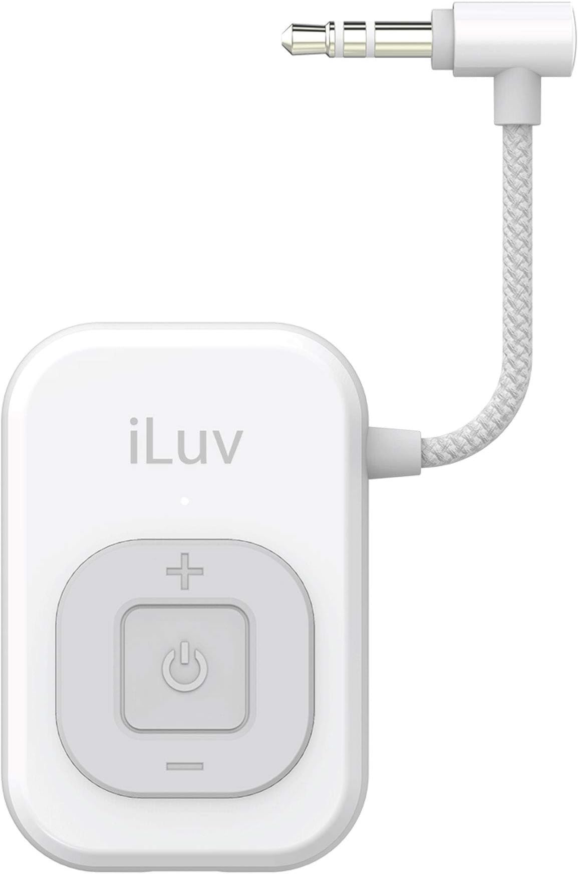 iLuv AirFree Bluetooth Wireless Stereo Audio Transmitter Adapter with 3.5mm Cable; Ideal for Airplane Flight, Nintendo Switch, Gym Treadmill, TV; Compatible with BT Earbud, Earphone, Headphone, AirPod