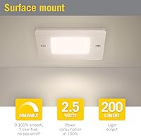 Vista 3 de Armacost Lighting Perfil bajo cuadrado debajo del gabinete LED Puck Light 2700K 218211