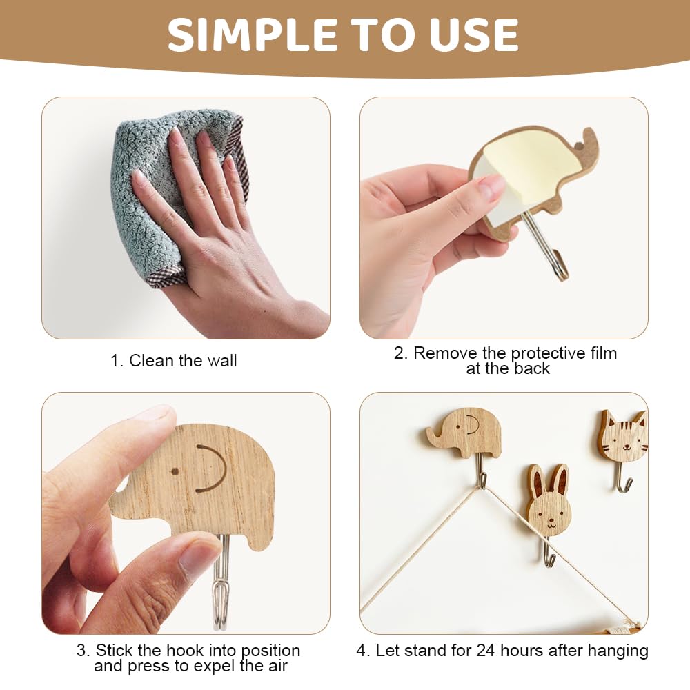 Kinglive Appendiabi Per Chiavi Da Parete Con Decorazioni Di Lupo, Portachiavi Di Legno Nero A Forma Di Animale Per La Stanza Dei Bambini, Camera Da Letto, Cucina, Bagno E Atrio, Decorazioni Per