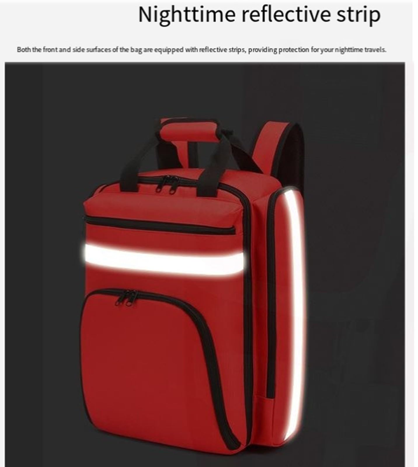 Medizinischer Notfall-Rucksack, Erste Hilfe Tasche Leer, Notfallrucksack, Ersthelfer-Traumatasche Mit Reflektierenden, Großen Kapazität, Erste-Hilfe-Rucksack