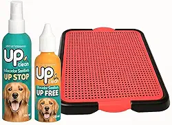 Kit Educador Sanitário para Cachorro – Xixi Pode 20ml + Xixi Não Pode 500ml + Tapete Higiênico Reutilizável | Treinamento Rápido, Ensina o Local Correto, Ideal para Cães, Gatos e Filhotes