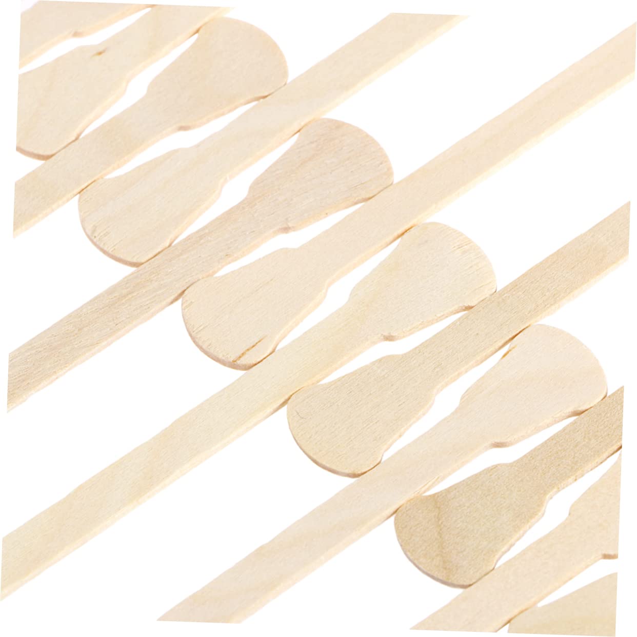 CALLARON 200pcs Wooden Eyebrow Wax Applicator Sticks Facial Hair Removal for Women Hard Wax Spatulas Odorless Skin-friendly Salon Home Use