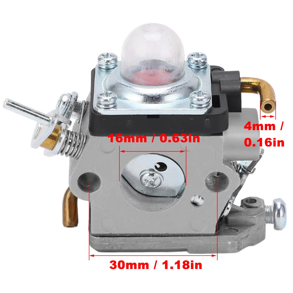 ZAMDOE Carburateur pour Husqvarna 122HD45 122HD60 522HD60S 522HDR60S pour Jonsered HT2223T HT2218 Taille-haie Remplace # 523012401 596658301, avec Filtre à air Filtre à Carburant Ligne de Carburant
